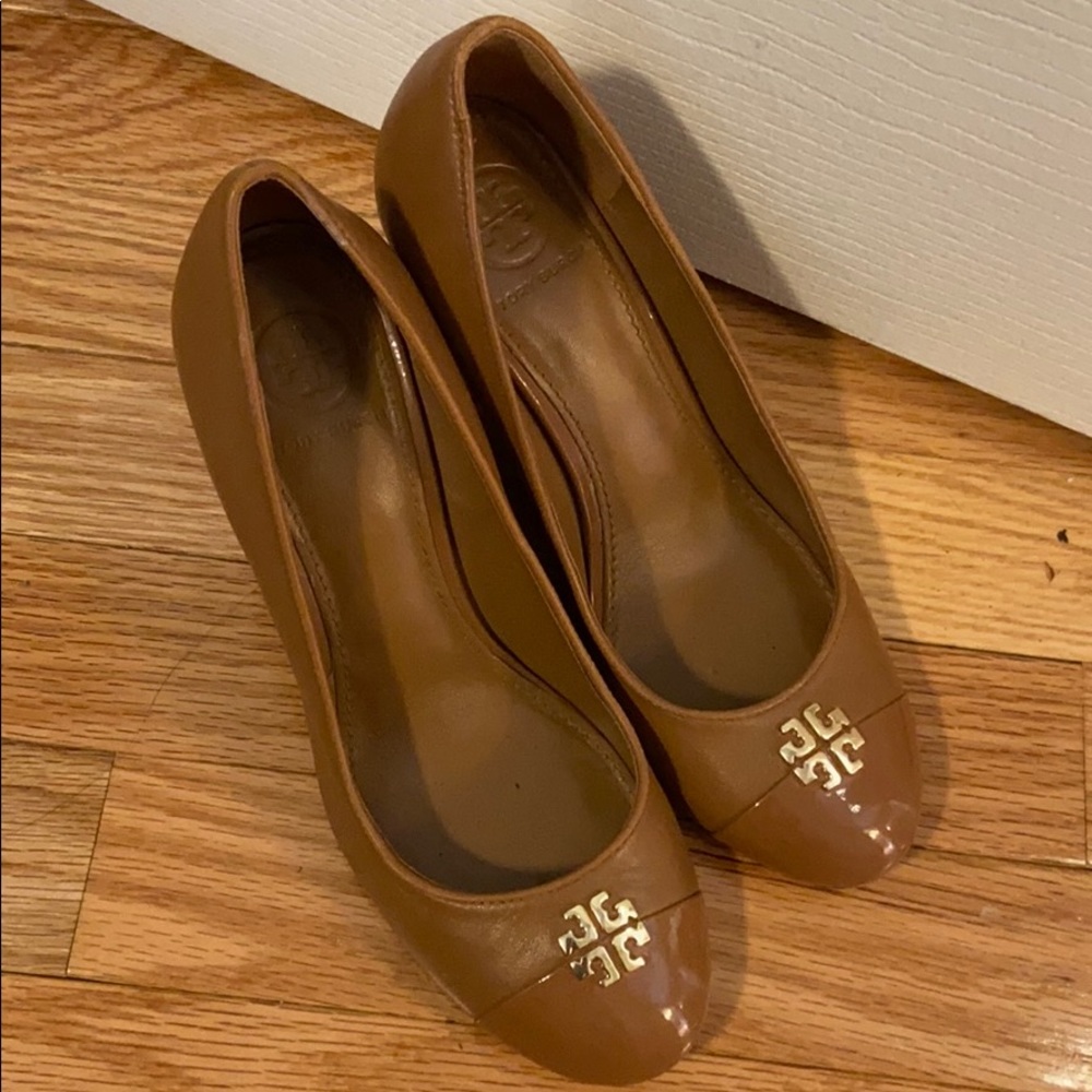 Tory Burch Wedge Pumps Size 5.5